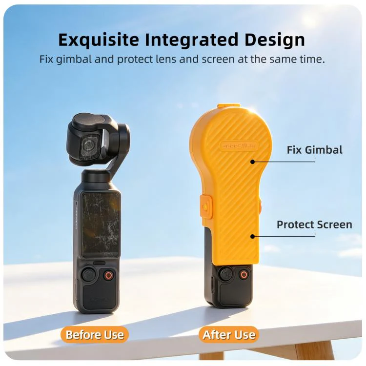 For DJI Osmo Pocket 4 / 3 Sunnylife Colorful Bulb-Shaped Gimbal Cover Camera Protector Screen Protective Shell(Purple) - Image 6