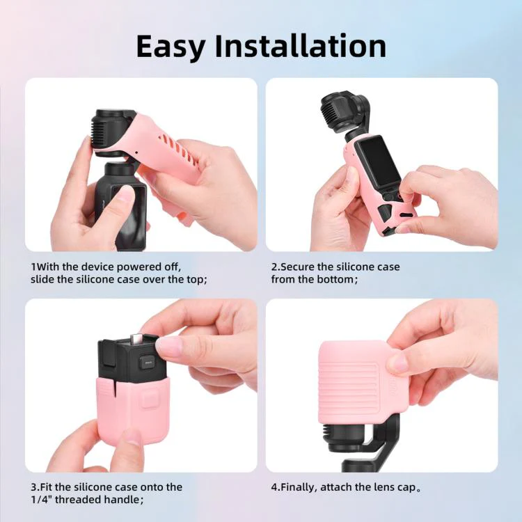 For DJI Osmo Pocket 4 BRDRC Display Sunshade Protective Silicone Case(Yellow) - Image 13