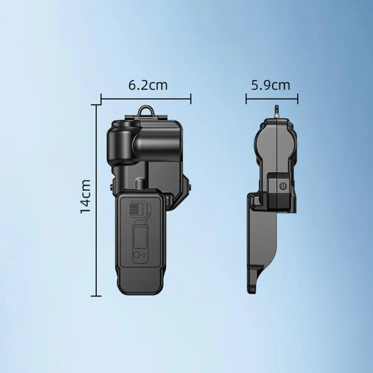 For DJI Osmo Pocket 4 BRDRC Lens Case Screen Protector(Black) - Image 3