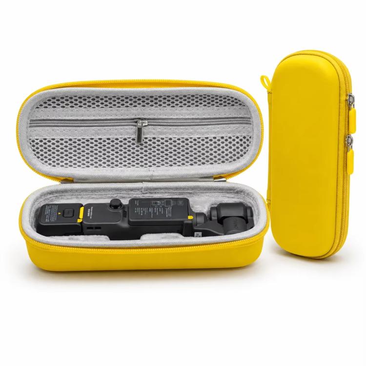 For DJI Osmo Pocket 4 EVA Hard Shell Protective Organizer Bag(Yellow)
