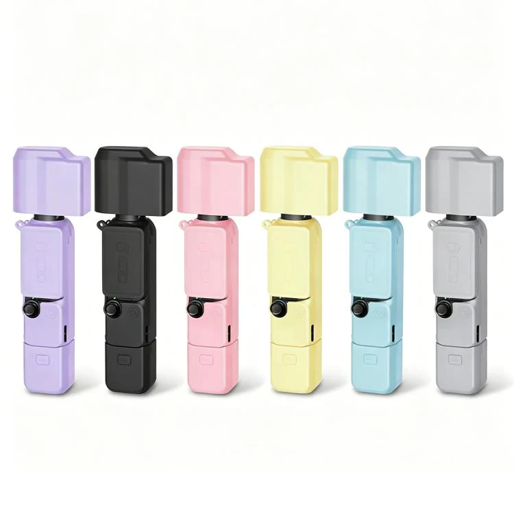For DJI OSMO Pocket 4 PULUZ 4 in 1 Body Lens Handle Screen Silicone TPU Cover (Black) - Image 10