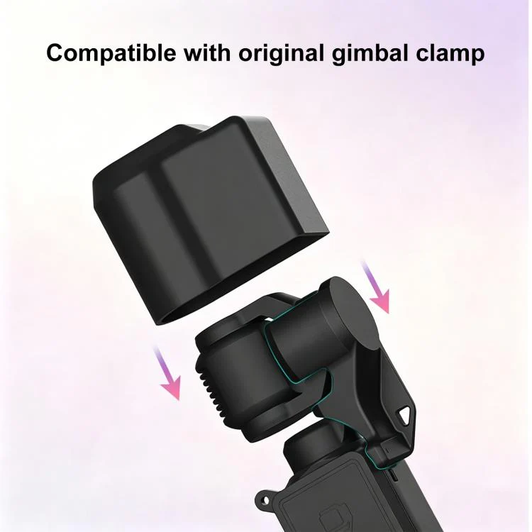 For DJI OSMO Pocket 4 PULUZ 4 in 1 Body Lens Handle Screen Silicone TPU Cover (Grey) - Image 8
