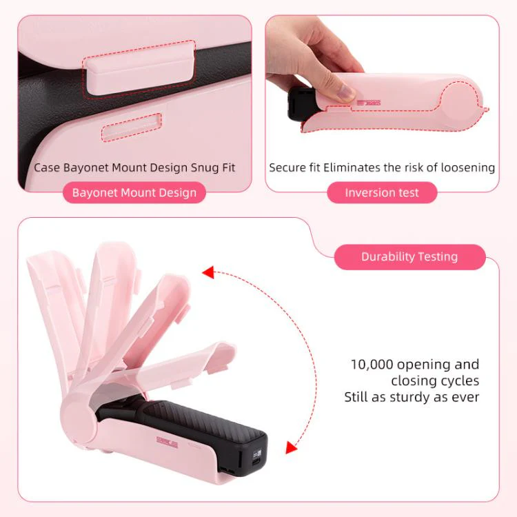 For DJI Osmo Pocket 4 STARTRC Storage Box Protective Case Flip Cover (Pink) - Image 14