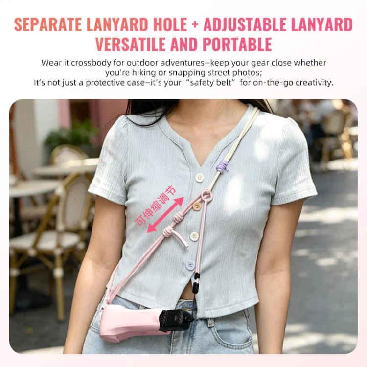 For DJI Osmo Pocket 4 STARTRC Storage Box Protective Case Flip Cover (Pink) - Image 16