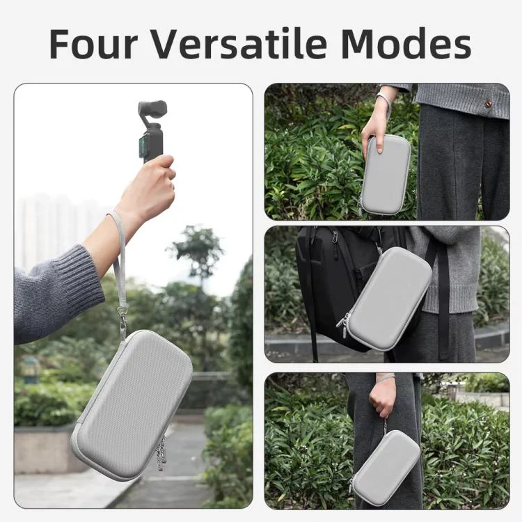 For DJI Osmo Pocket 4 Tripod-Mountable Storage Pouch Bag(Grey) - Image 3