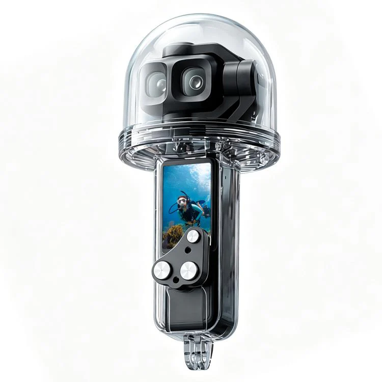 For DJI Osmo Pocket 4P PULUZ 50m Underwater Waterproof Housing Diving Cover (Transparent) - Image 2