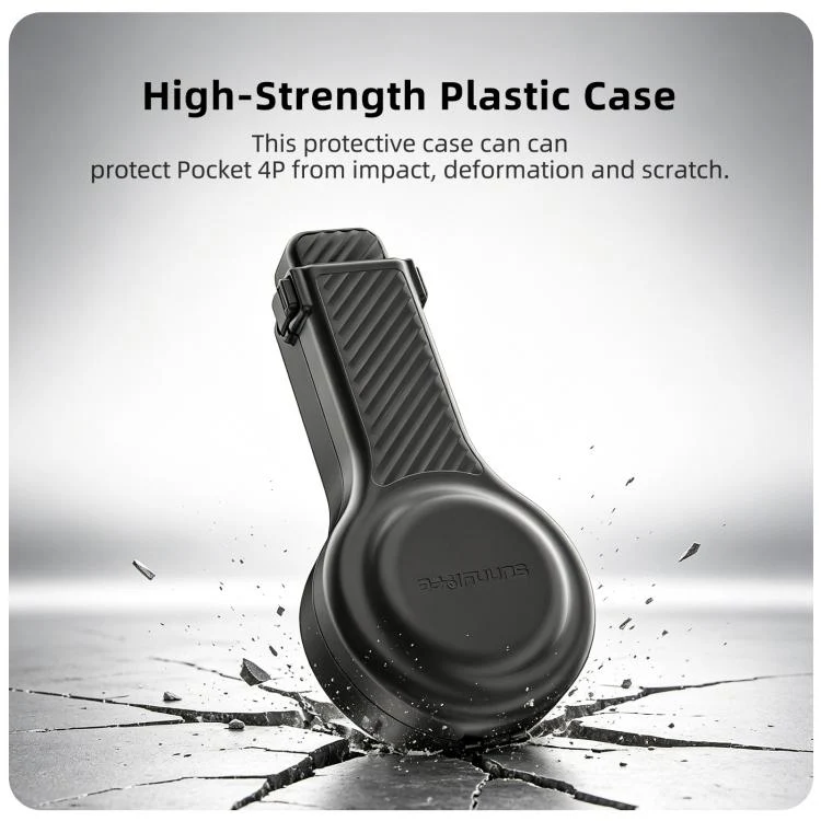 For DJI Osmo Pocket 4P Sunnylife Bulb-Shaped Gimbal Camera Protective Cover Storage Box with Lanyard, Model:OP4-K245 Standard(Dark Grey) - Image 9