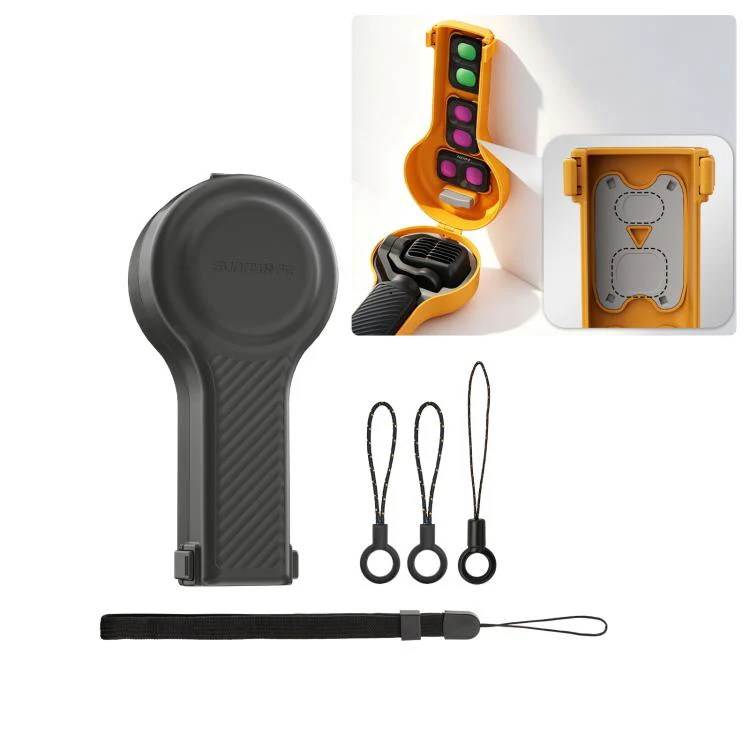 For DJI Osmo Pocket 4P Sunnylife Bulb-Shaped Gimbal Camera Protective Cover Storage Box with Lanyard, Model:OP4-K246 Upgraded(Dark Grey)