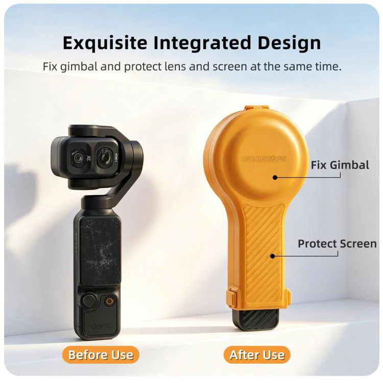 For DJI Osmo Pocket 4P Sunnylife Bulb-Shaped Gimbal Camera Protective Cover Storage Box with Lanyard, Model:OP4-K246 Upgraded(Pink) - Image 6