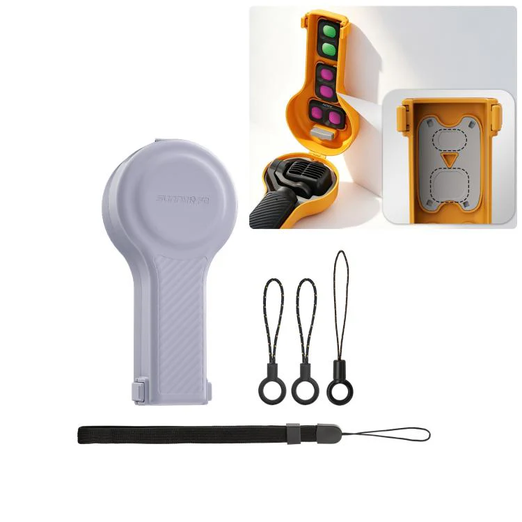 For DJI Osmo Pocket 4P Sunnylife Bulb-Shaped Gimbal Camera Protective Cover Storage Box with Lanyard, Model:OP4-K246 Upgraded(Purple)