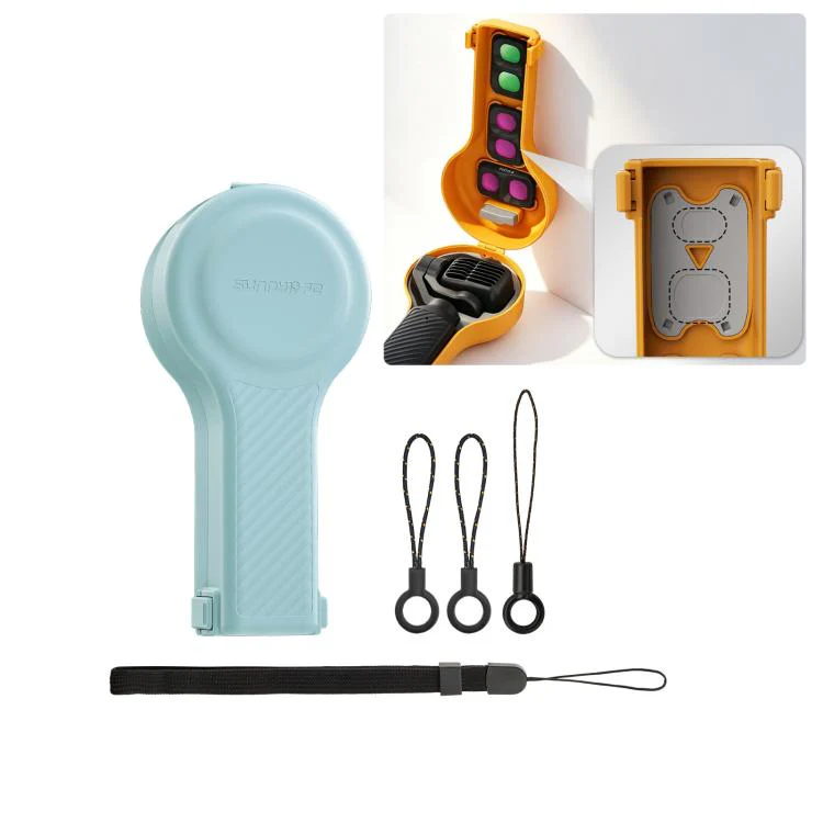 For DJI Osmo Pocket 4P Sunnylife Bulb-Shaped Gimbal Camera Protective Cover Storage Box with Lanyard, Model:OP4-K246 Upgraded(Sky Blue)