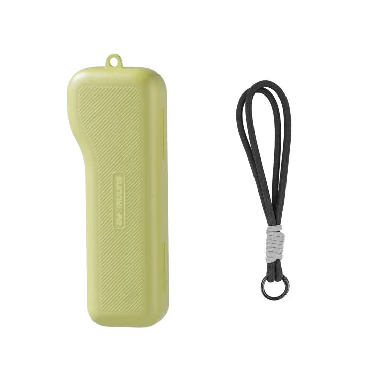For DJI Osmo Pocket 4P Sunnylife Gimbal Camera Protector with Lanyard Shock-proof Protective Cover Storage Box(Matcha Green)