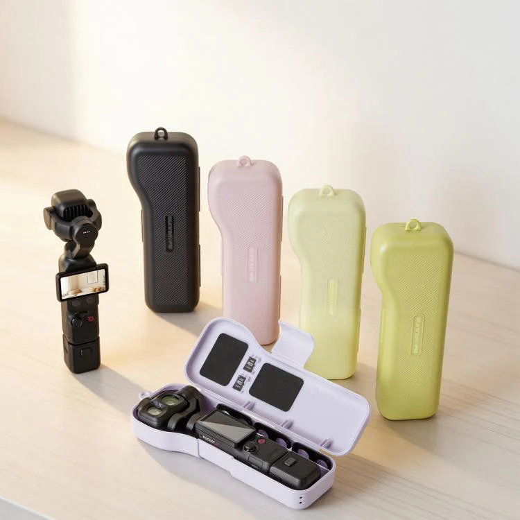 For DJI Osmo Pocket 4P Sunnylife Gimbal Camera Protector with Lanyard Shock-proof Protective Cover Storage Box(Pink) - Image 3