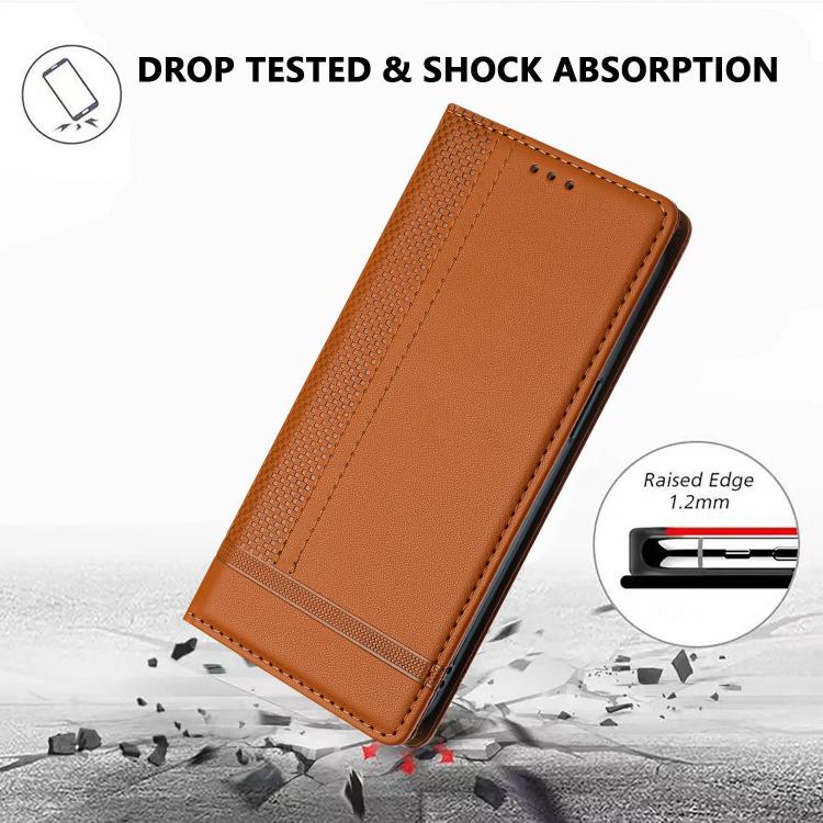 For Doogee Note 56 Stitching Design Scratch-Resistant Vegan Leather Phone Case(Brown) - Image 7