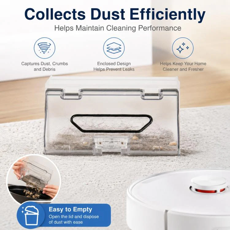 For Dreame W10 / W10 Pro Robot Vacuum Cleaner Replacement Parts, Filter-Free Dust Box - Image 7