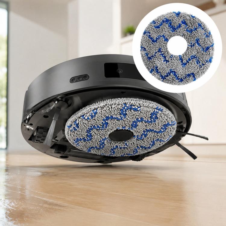 For Dreame X30 / S30 / S10 Series Robot Vacuum Cleaner Replacement Parts, Blue Striped Mop Pad