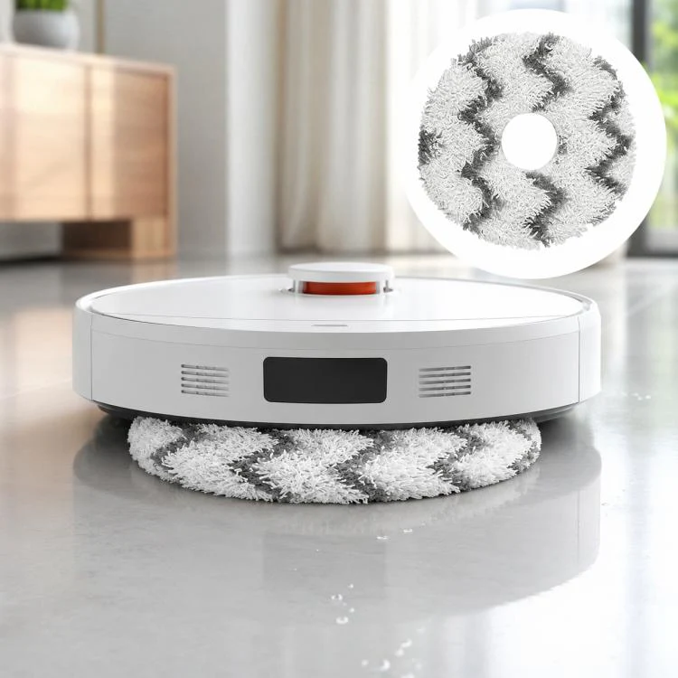 For Dreame X30 / S30 / S10 Series Robot Vacuum Cleaner Replacement Parts, White Striped Mop Pad