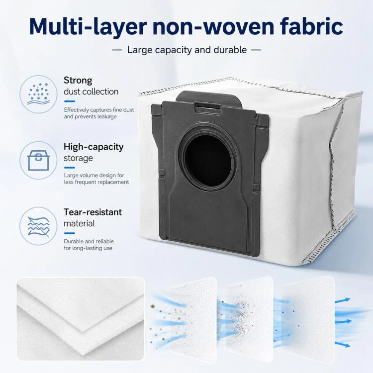 For Dreame X40 Pro Ultra Robot Vacuum Cleaner Replacement Parts, Specification:Activated Carbon Dust Bag - Image 7