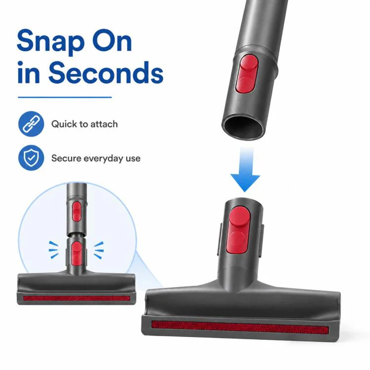For Dyson V7 / V8 / V10 / V11 Vacuum Cleaner Replacement Parts, Wide Flat Nozzle Mattress Brush Head - Image 6
