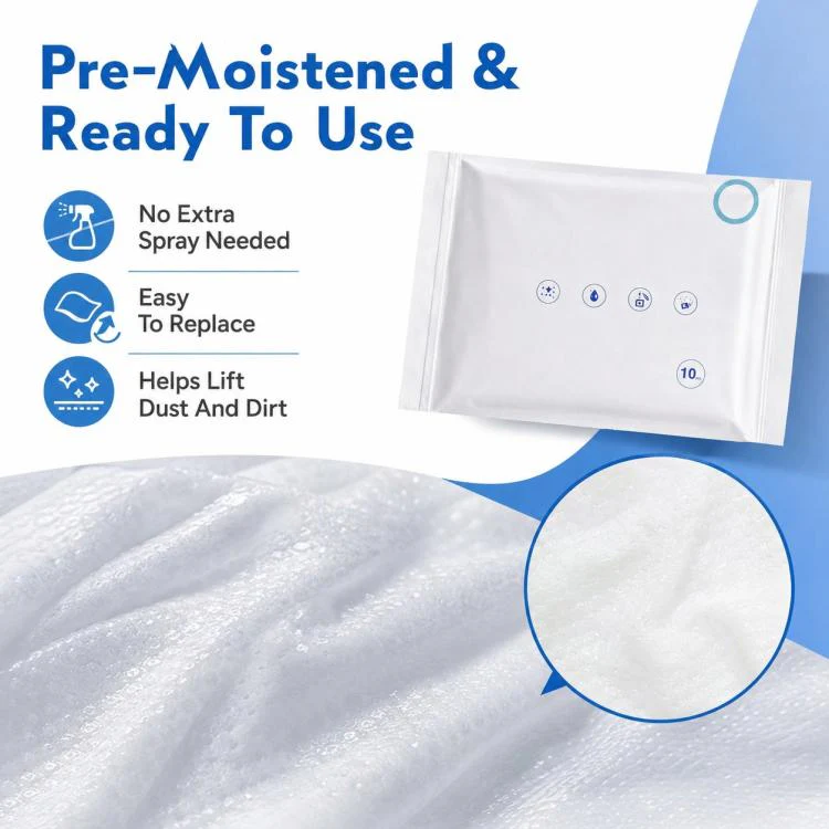 For Ecovacs DEEBOT T5 / T5 Max / N5 / N8 / DV35 / DJ65 / DX55 Replacement Parts, 10pcs/Pack Wet Mop Pad - Image 4