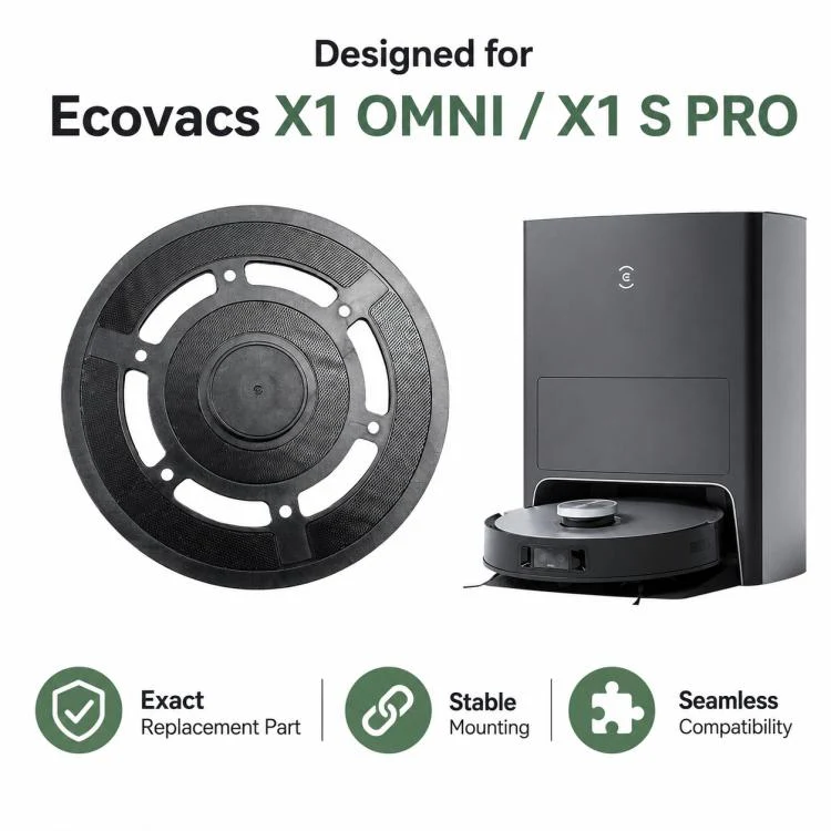 For Ecovacs DEEBOT X1 OMNI / X1 TURBO / X1S PRO Replacement Parts, Black Mop Pad Holder - Image 4