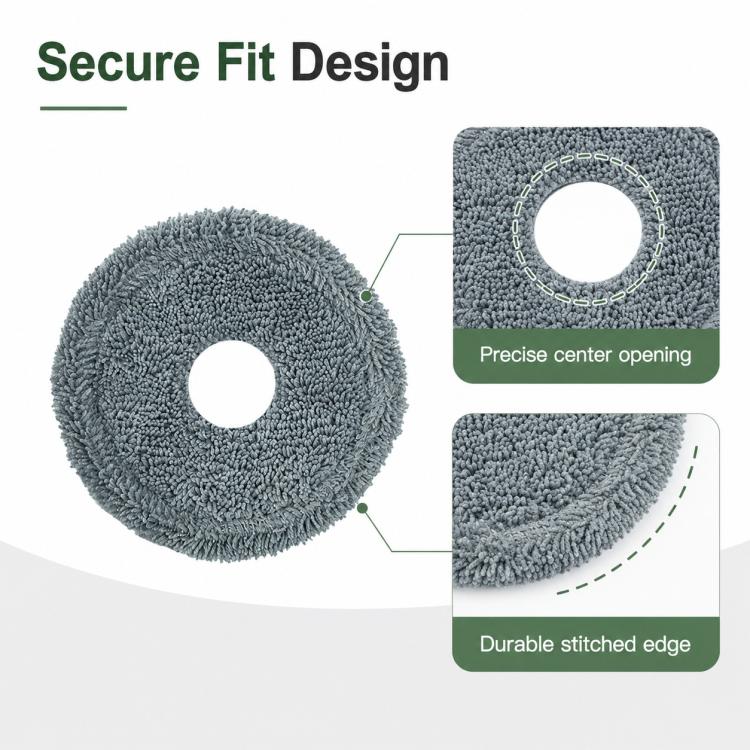 For Ecovacs DEEBOT X1 OMNI / X1 TURBO / X1S PRO Replacement Parts, Grey Mop Pad - Image 7