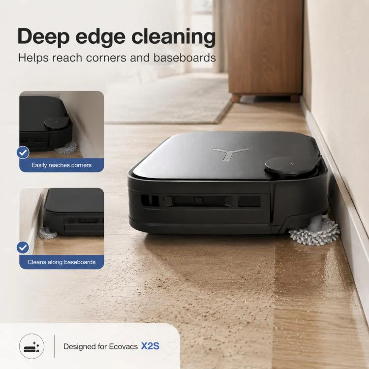 For Ecovacs DEEBOT X2S Replacement Parts, Edge Mop Pad - Image 8
