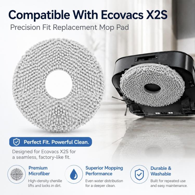 For Ecovacs DEEBOT X2S Replacement Parts, Mop Pad - Image 4