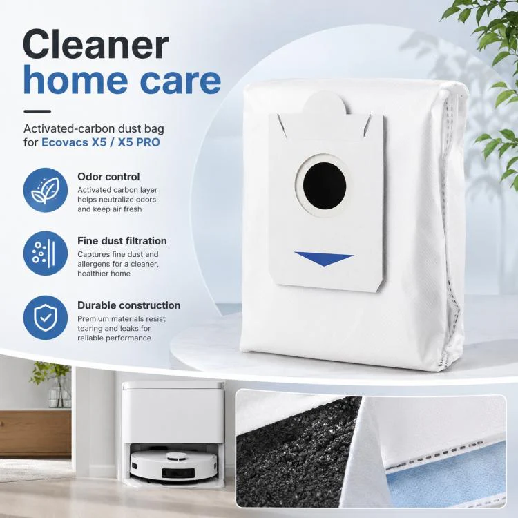 For Ecovacs DEEBOT X5 / X5 Pro / X5 Max / X5 Pro Plus Replacement Parts, Activated Carbon Dust Bag - Image 8