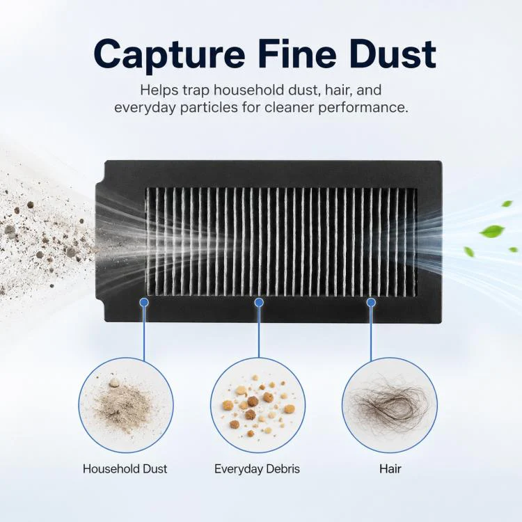 For Ecovacs DEEBOT X5 / X5 Pro / X5 Max / X5 Pro Plus Replacement Parts, Black Filter - Image 5