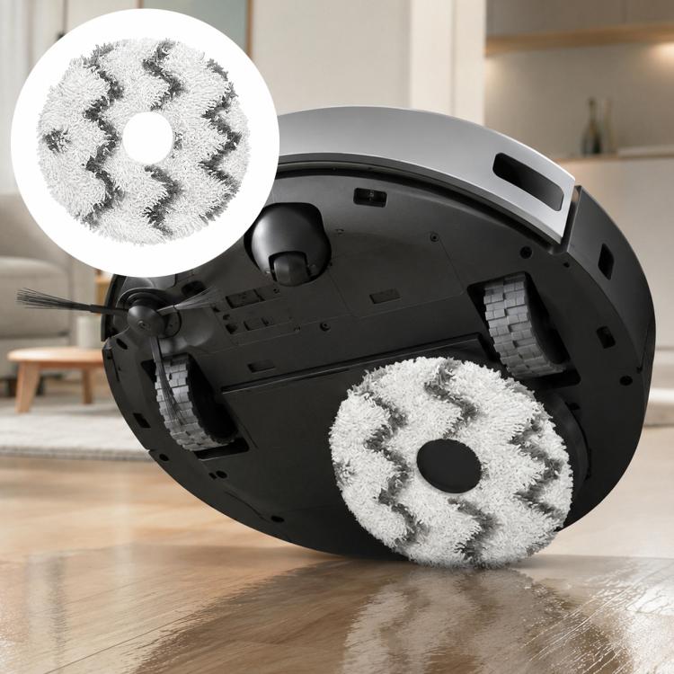 For Ecovacs DEEBOT X5 / X5 Pro / X5 Max / X5 Pro Plus Replacement Parts, White Striped Mop Pad