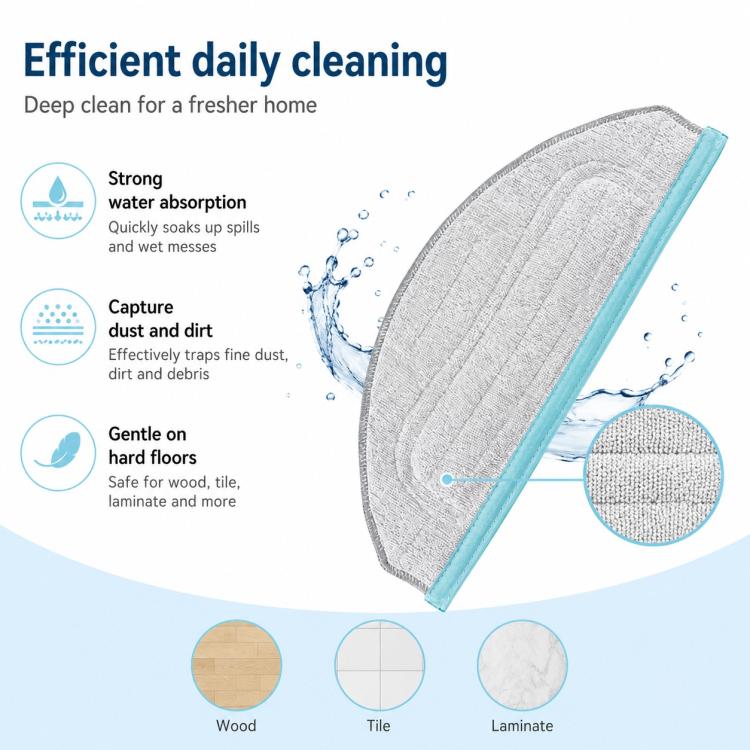 For Ecovacs Yeedi CC Robot Vacuum Mop Replacement Parts, Specification:Mop Pad - Image 5