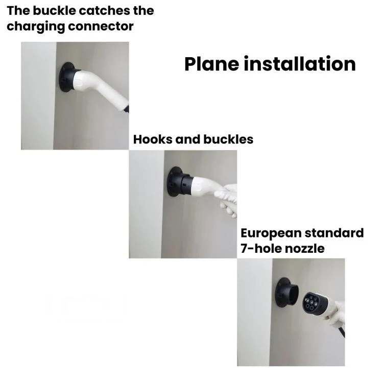 For EU Type 2 EV Charging Pile Round Empty Charging Connector Dock Bracket - Image 10