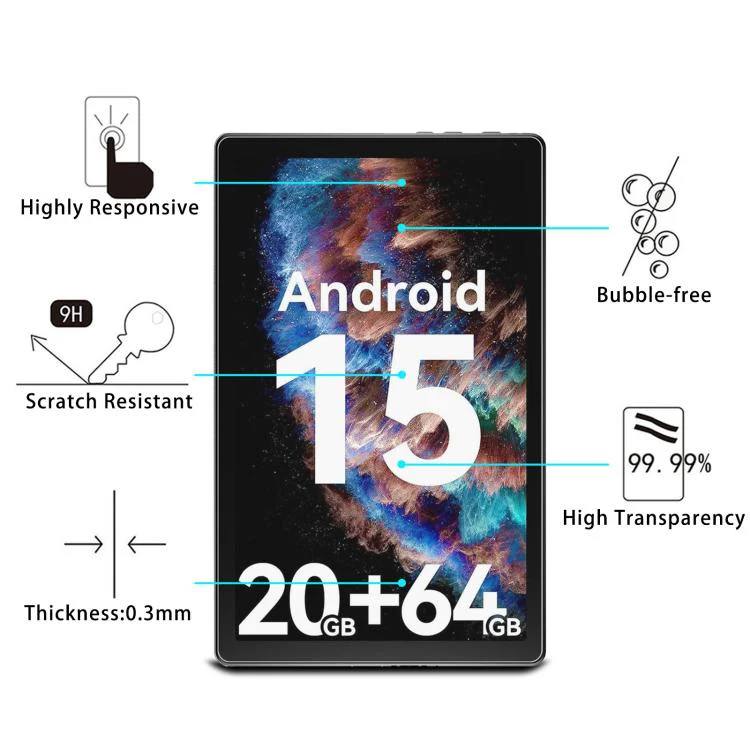 For Evermyth KB1004 10.1 inch 2pcs 9H 0.3mm Explosion-proof Tempered Glass Film - Image 3
