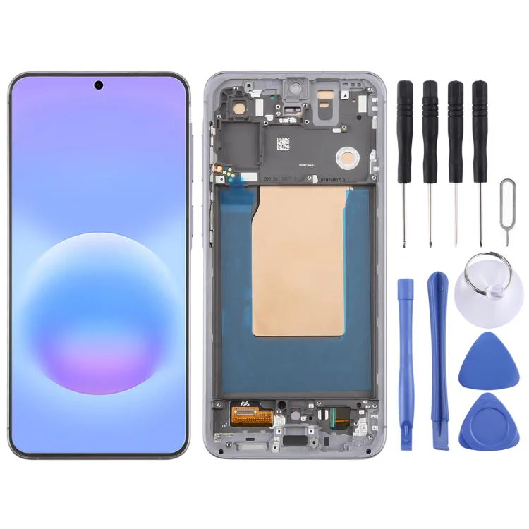 For Galaxy A57 SM-A576B 6.62 inch OLED LCD Screen Digitizer Full Assembly with Frame (Grey)