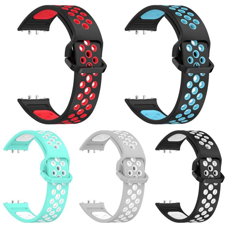 For Galaxy Fit3 5 Pack xDfind Two Color Silicone Breathable Watch Band - Image 2