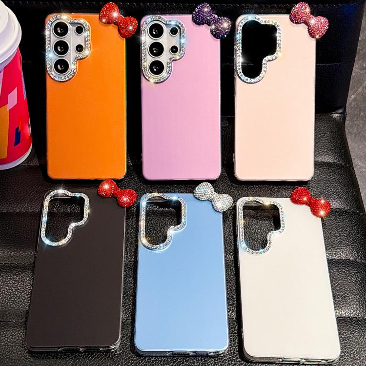 For Galaxy S26 5G Cute Bowknot Dopamine Color Skin-Friendly IMD Phone Case with Beaded Wrist Strap(Black) - Image 6
