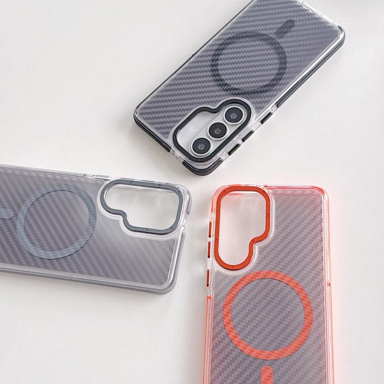For Galaxy S26+ 5G Dual-Color Carbon Fiber Texture Magsafe Phone Case(Black) - Image 7