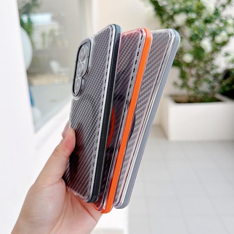 For Galaxy S26 5G Dual-Color Carbon Fiber Texture Magsafe Phone Case(Orange) - Image 4
