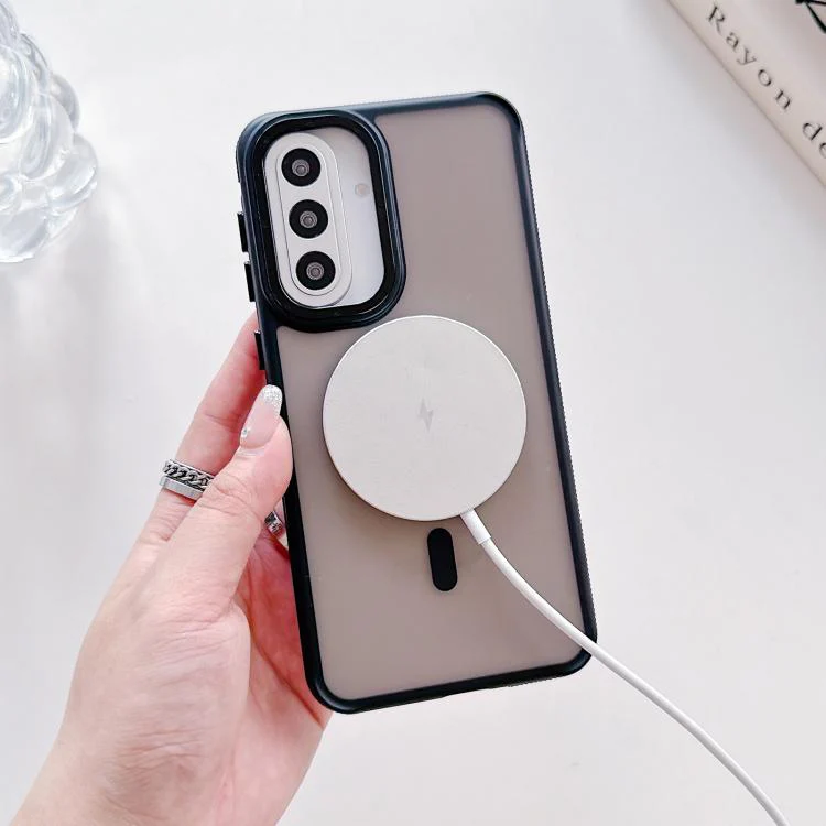 For Galaxy S26 5G Dual Color Skin Feel Magnetic Phone Case(Black) - Image 6
