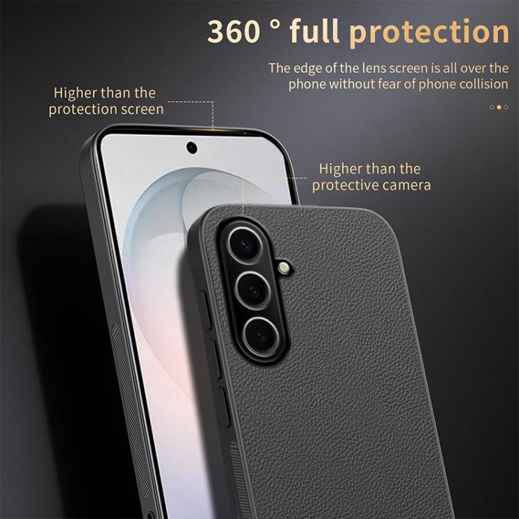 For Galaxy S26 5G HUIYI Leather Magnetic Phone Case(Blue) - Image 5