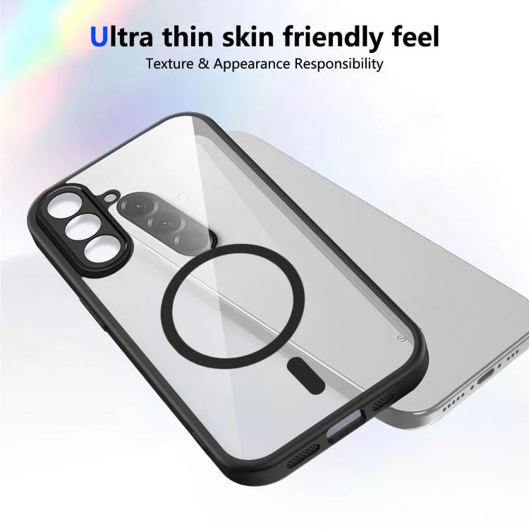 For Galaxy S26+ 5G Matte PC Skin-feel Magnetic Shockproof Phone Case(Black) - Image 3