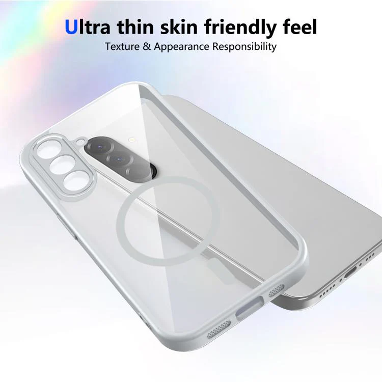 For Galaxy S26 5G Matte PC Skin-feel Magnetic Shockproof Phone Case(Grey) - Image 3