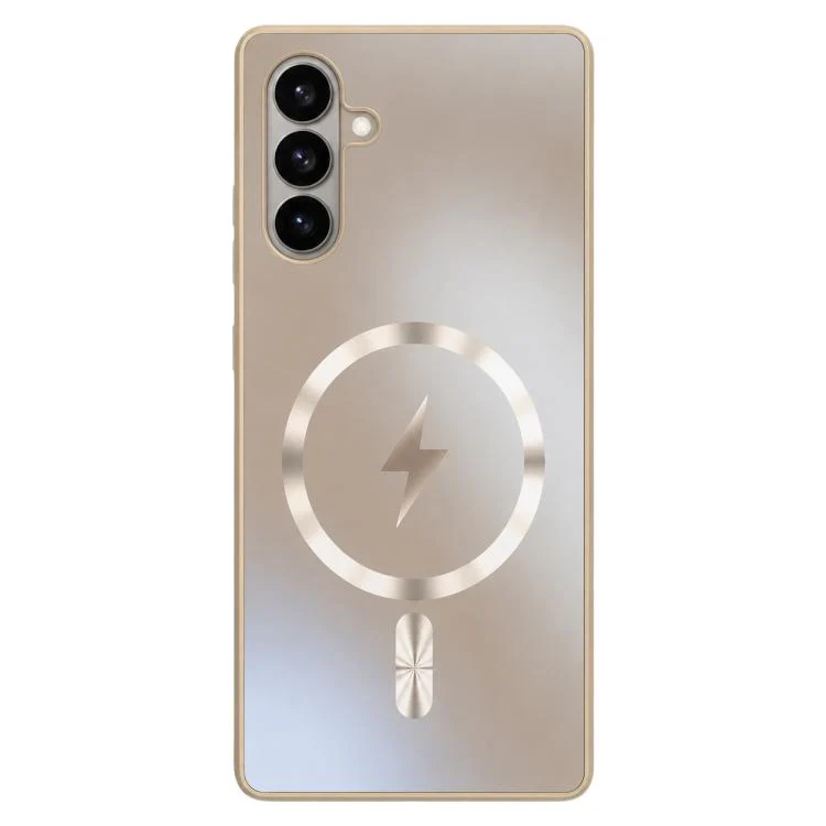 For Galaxy S26 5G Vacuum Electroplated Magnetic Phone Case(Gold)