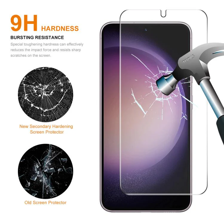 For Galaxy S26 FE 5G 2pcs ENKAY 0.18mm High Aluminum-silicon Tempered Glass Film, Support Ultrasonic Fingerprint Unclock - Image 2