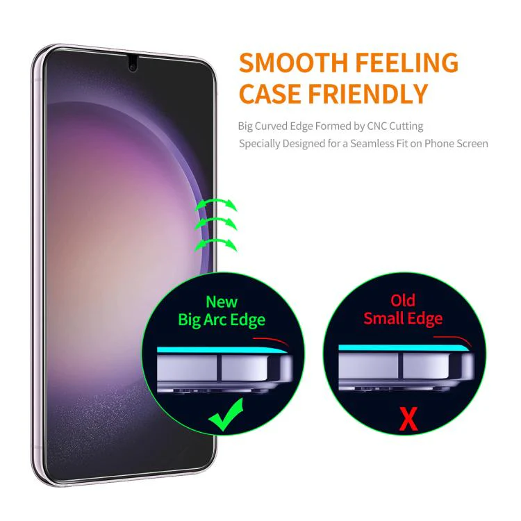 For Galaxy S26 FE 5G 2pcs ENKAY 0.18mm High Aluminum-silicon Tempered Glass Film, Support Ultrasonic Fingerprint Unclock - Image 3