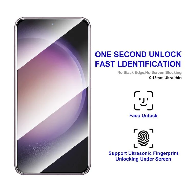 For Galaxy S26 FE 5G 2pcs ENKAY Hat-Prince 0.18mm High Aluminum-silicon Tempered Glass Film, Support Ultrasonic Fingerprint Unclock - Image 3