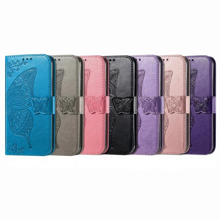 For Galaxy S26 FE 5G Butterfly Love Flower Embossed Leather Phone Case(Dark Purple) - Image 6
