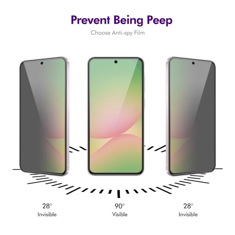 For Galaxy S26 FE 5G ENKAY Hat-Prince 28 Degree Anti-peeping Privacy Silk Screen Tempered Glass Film - Image 2