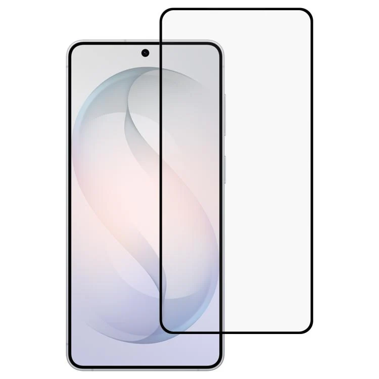 For Galaxy S26 FE 5G High Aluminum Full Screen Silk Printing Tempered Glass Film, Support Fingerprint Unlocking